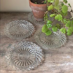 Vintage Crystal plates